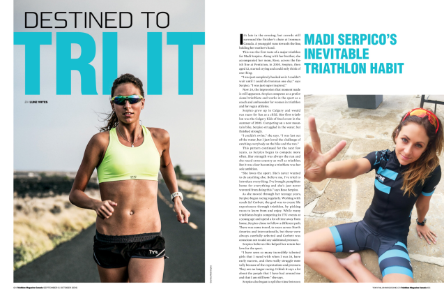 Madi Serpico: Destined to Tri It (Triathlon Magazine Canada)